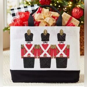 Hobby lobby NWOT Festive Nutcracker Tote Bag - Red and Black